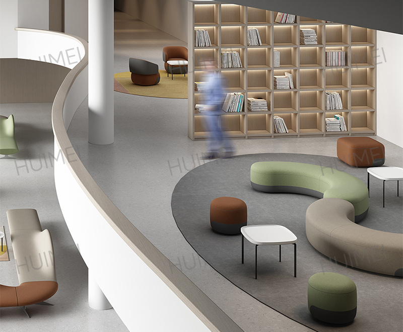 惠美红 云岚圆凳 橘红色 HMYD-001