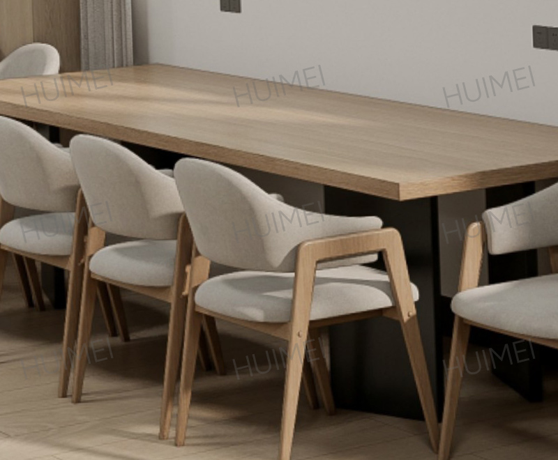 惠美红 休闲长桌 原木色  HMXXCZ-001