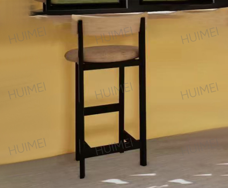 惠美红 高吧椅 原木色 HMGBY-001